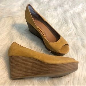 Lucky Brand Issy 2 Peep Toe Wedge